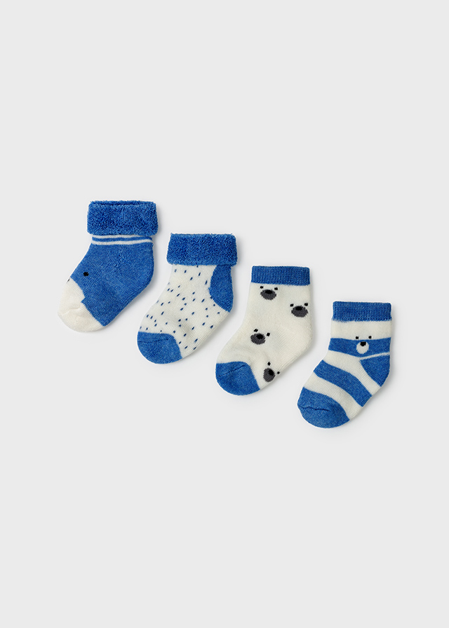 Set 4 calcetines recién nacido niño - Mimos Maribel