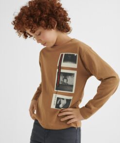 Camiseta manga larga con motivo skate para chico ECOFRIENDS