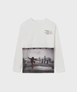 Camiseta manga larga con gráfica para chico ECOFRIENDS