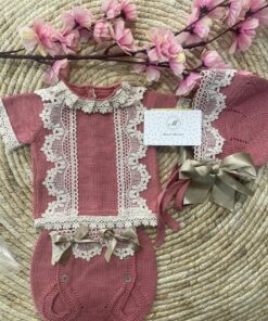 Conjunto 3 piezas artesanal hilo