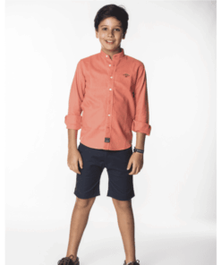 Camisa lino cuello mao