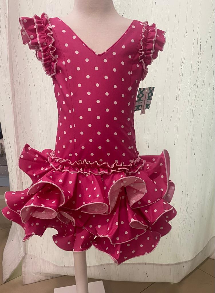 Patrón de vestido flamenco de bebé