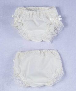 Braguita organdi con encajes