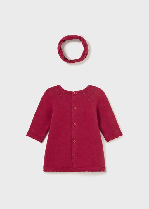 Vestido tricot con diadema Better Cotton recién nacido - Imagen 3
