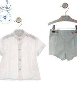 Conjunto Bebe manga corta "Familia Perla"