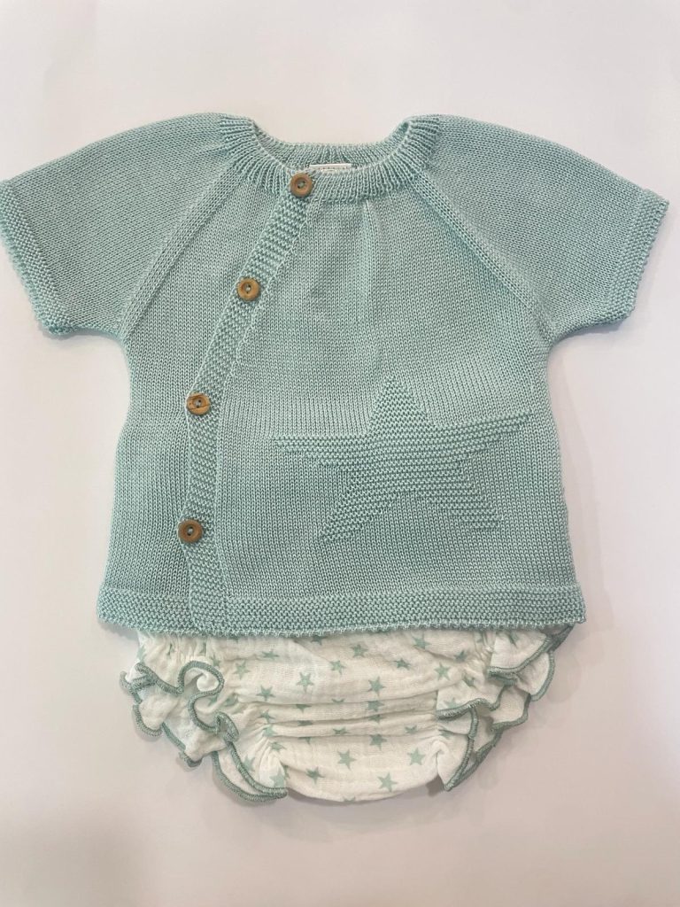 Conjunto 2 piezas Estrellas, Verde