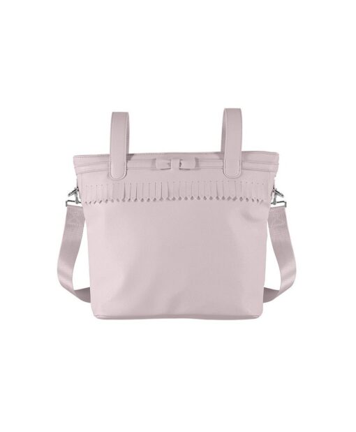 Bolso Panera flecos ,Rosa