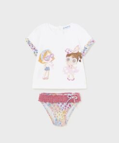Conj. Camiseta culetin, Rosa