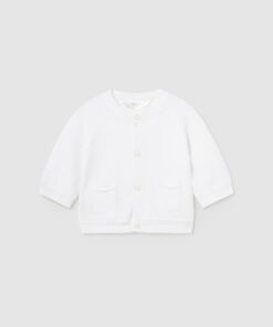 Cardigan tricot, blanco