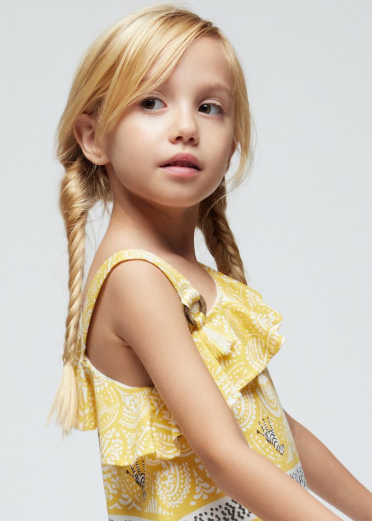 Vestido asimétrico Better Cotton niña - Imagen 3